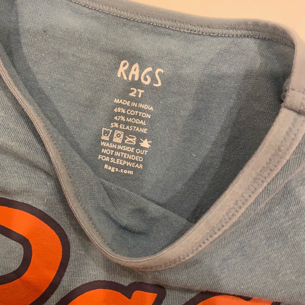 Rags to Raches Retro Baseball Short Rag - 2T - Picture 2 of 2